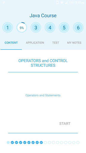 Run android online APK Java Course from MyAndroid or emulate Java Course using MyAndroid