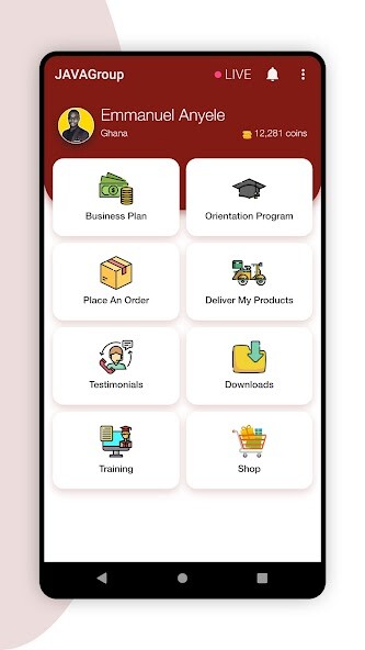 Run android online APK JAVAGroup from MyAndroid or emulate JAVAGroup using MyAndroid