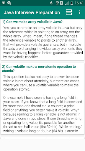 Run android online APK Java Interview Preparation from MyAndroid or emulate Java Interview Preparation using MyAndroid