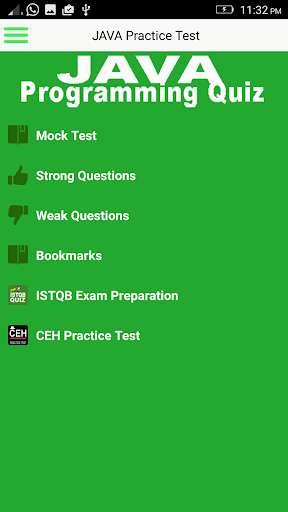 Emulate Android APK Java Programming Quiz
