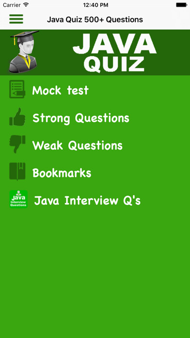Emulate iPhone app Java Quiz 500+ Questions Free using MyAndroid Emulate iPhone app Java Quiz 500+ Questions Free using MyAndroid