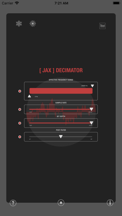 Emulate iPhone app JAX Decimator (Audio Unit) using MyAndroid Emulate iPhone app JAX Decimator (Audio Unit) using MyAndroid