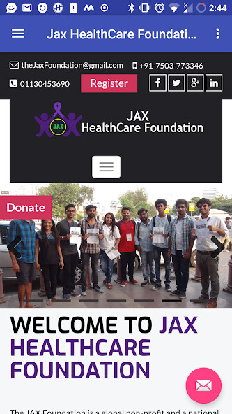 Run android online APK Jax HealthCare Foundation from MyAndroid or emulate Jax HealthCare Foundation using MyAndroid