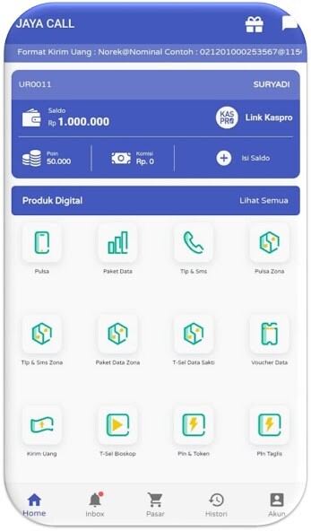 Run android online APK Jaya Call - Airtime Credit & PPOB (Kukar) from MyAndroid or emulate Jaya Call - Airtime Credit & PPOB (Kukar) using MyAndroid