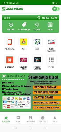 Run android online APK Jaya Pulsa from MyAndroid or emulate Jaya Pulsa using MyAndroid Run android online APK Jaya Pulsa from MyAndroid or emulate Jaya Pulsa using MyAndroid