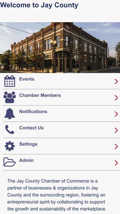 Emulate iPhone app Jay County Chamber using MyAndroid Emulate iPhone app Jay County Chamber using MyAndroid