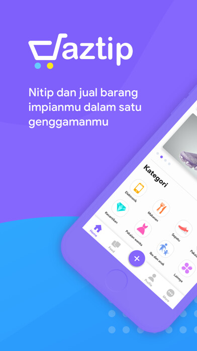 Emulate iPhone app Jaztip - Jasa Titip using MyAndroid