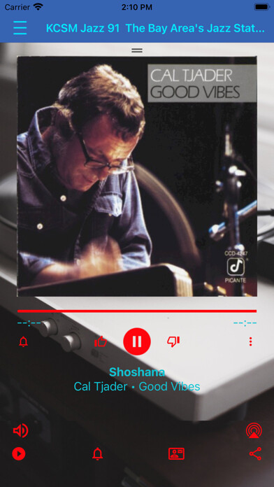 Emulate iPhone app Jazz91 KCSM-FM using MyAndroid Emulate iPhone app Jazz91 KCSM-FM using MyAndroid