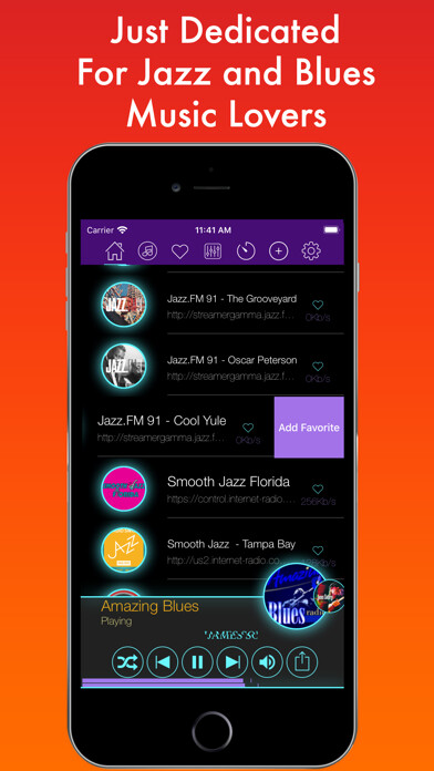 Emulate iPhone app Jazz and Blues! using MyAndroid