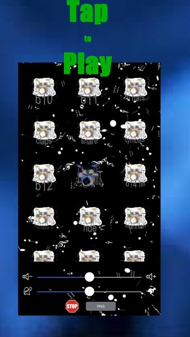 Emulate iPhone app Jazz Drum Loops using MyAndroid