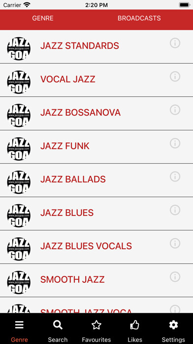 Emulate iPhone app Jazz Goa using MyAndroid