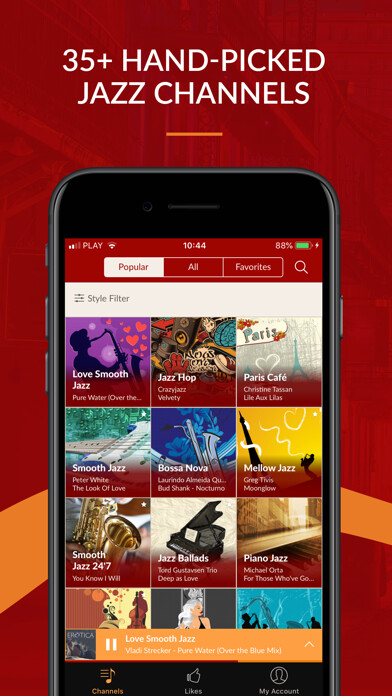 Emulate iPhone app Jazz Radio - Enjoy Great Music using MyAndroid Emulate iPhone app Jazz Radio - Enjoy Great Music using MyAndroid