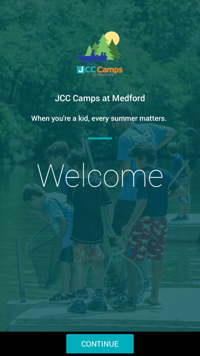 Emulate iPhone app JCC Camps at Medford using MyAndroid
