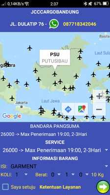 Emulate Android APK JCC Cargo Udara Expedisi Paket Bandung Garuda Lion Emulate Android APK JCC Cargo Udara Expedisi Paket Bandung Garuda Lion