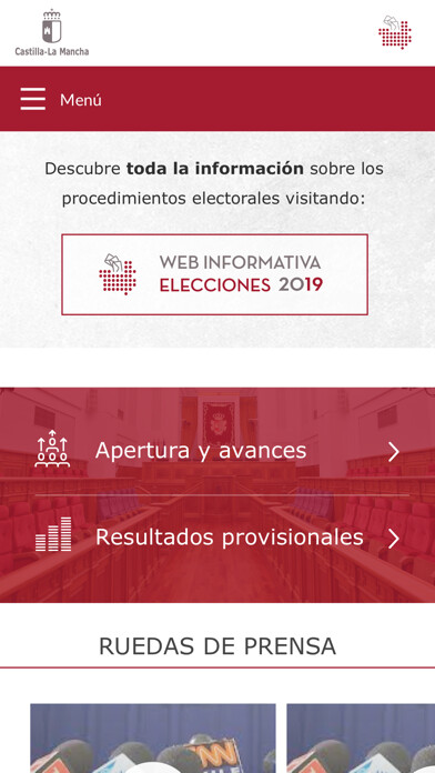 Emulate iPhone app JCCM Elecciones 2019 using MyAndroid Emulate iPhone app JCCM Elecciones 2019 using MyAndroid