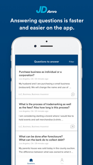 Emulate iPhone app JD App for Attorneys using MyAndroid