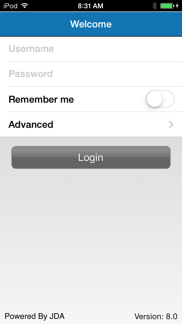 Emulate iPhone app JDA Workforce using MyAndroid