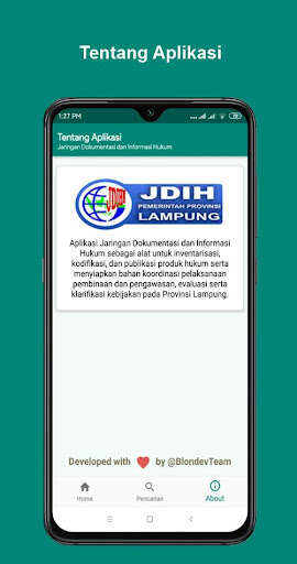 Run android online APK JDIH Provinsi Lampung from MyAndroid or emulate JDIH Provinsi Lampung using MyAndroid