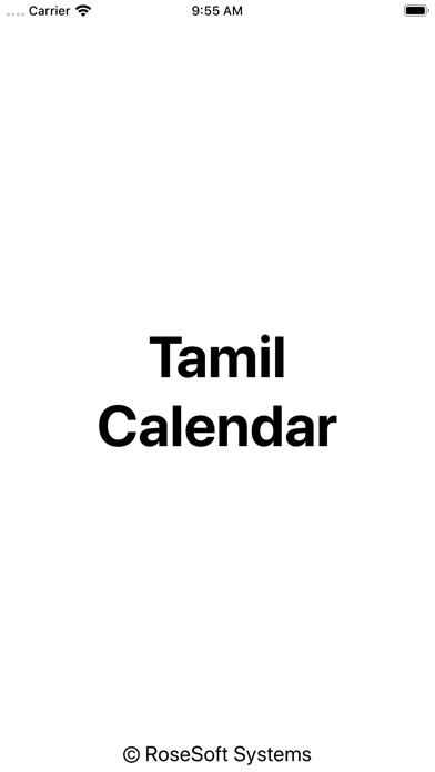 Emulate iPhone app JDP Tamil Calendar using MyAndroid