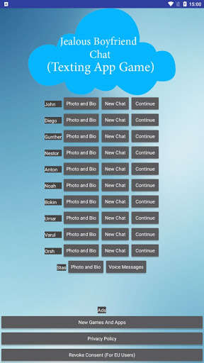 Run android online APK Jealous Boyfriend Chat (Texting App Game) from MyAndroid or emulate Jealous Boyfriend Chat (Texting App Game) using MyAndroid Run android online APK Jealous Boyfriend Chat (Texting App Game) from MyAndroid or emulate Jealous Boyfriend Chat (Texting App Game) using MyAndroid