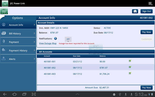 Run android online APK JEC Power Link from MyAndroid or emulate JEC Power Link using MyAndroid