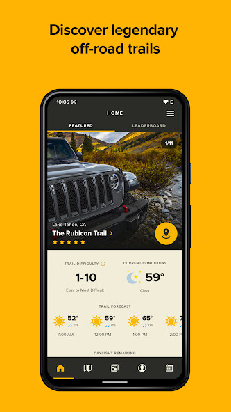 Emulate iPhone app Jeep Badge of Honor using MyAndroid