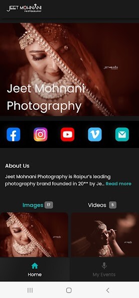 Emulate Jeet Mohnani Photography from MyAndroid or run Jeet Mohnani Photography using MyAndroid