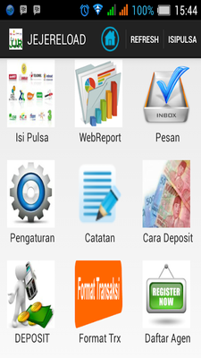 Emulate Android APK JEJERELOAD Isi Pulsa