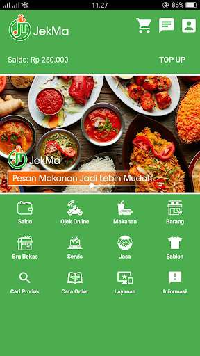 Run android online APK JekMa (Ojek Mandiri) from MyAndroid or emulate JekMa (Ojek Mandiri) using MyAndroid