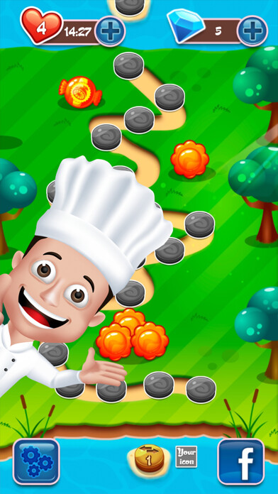 Emulate iPhone app Jelly 3 Match using MyAndroid