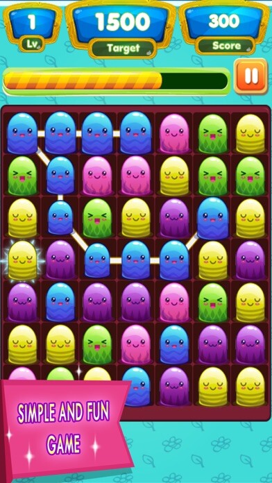 Emulate iPhone app Jelly Blast - A jellies crush connect game using MyAndroid