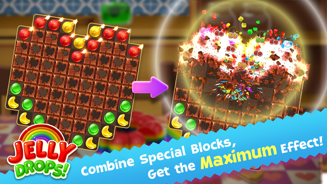 Run android online APK Jelly Drops - Puzzle Game from MyAndroid or emulate Jelly Drops - Puzzle Game using MyAndroid