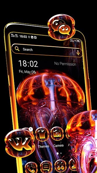 Run android online APK Jellyfish Launcher Theme from MyAndroid or emulate Jellyfish Launcher Theme using MyAndroid