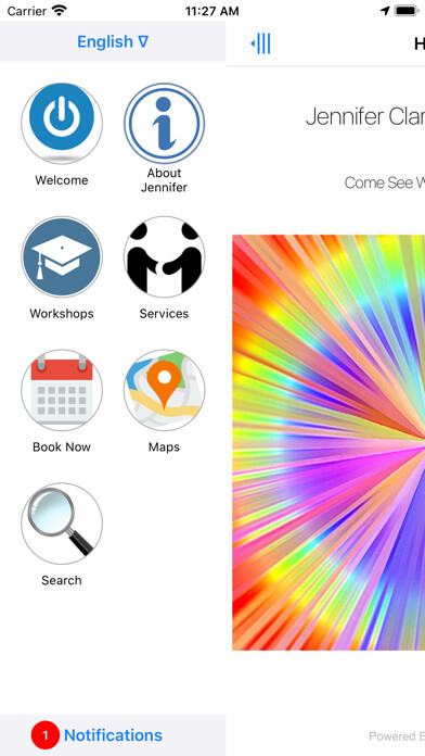 Emulate iPhone app Jennifer Clark using MyAndroid