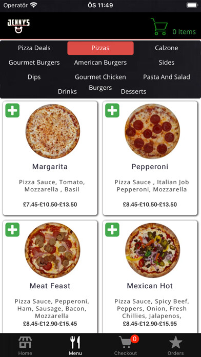 Emulate iPhone app Jennys Pizza and Burger using MyAndroid Emulate iPhone app Jennys Pizza and Burger using MyAndroid