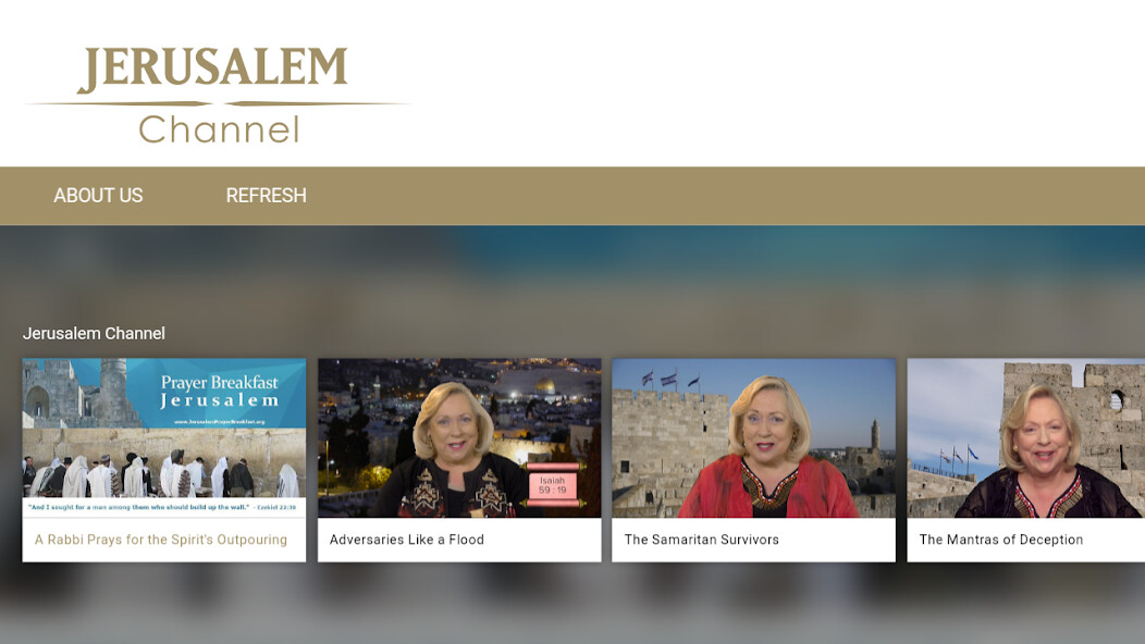 Emulate iPhone app Jerusalem Channel using MyAndroid