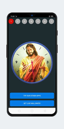 Run android online APK Jesus Analog Clock Live Wallpapers from MyAndroid or emulate Jesus Analog Clock Live Wallpapers using MyAndroid