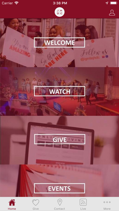 Emulate iPhone app Jesus House DC using MyAndroid
