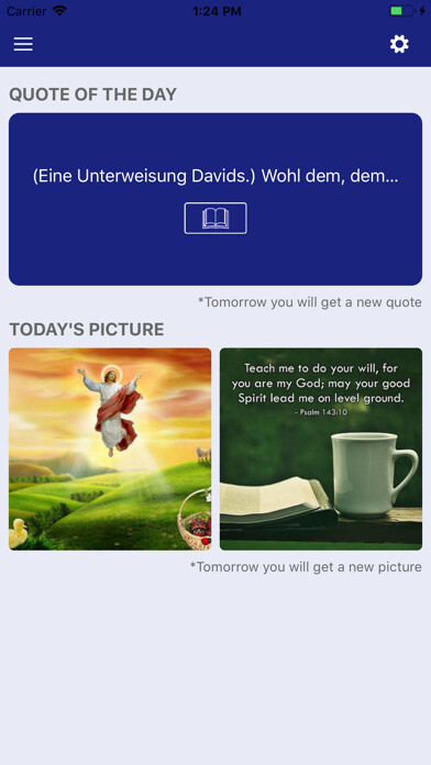 Emulate iPhone app Jesus & Psalms Bible Verses using MyAndroid