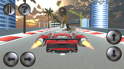 Emulate iPhone app Jet Car - Extreme Jumping using MyAndroid