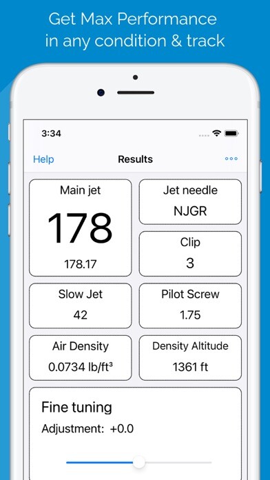 Emulate iPhone app Jetting for Honda CRF 4T bikes using MyAndroid Emulate iPhone app Jetting for Honda CRF 4T bikes using MyAndroid