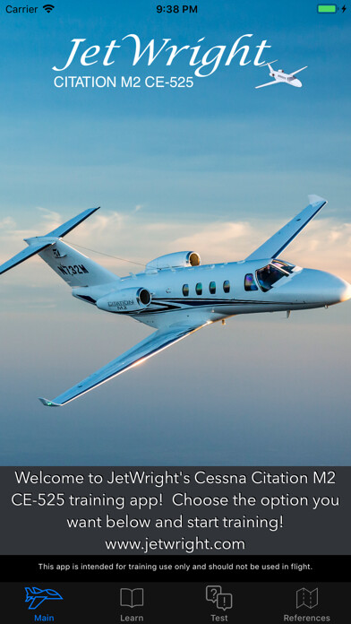 Emulate iPhone app JetWright Citation CE-525 M2 using MyAndroid