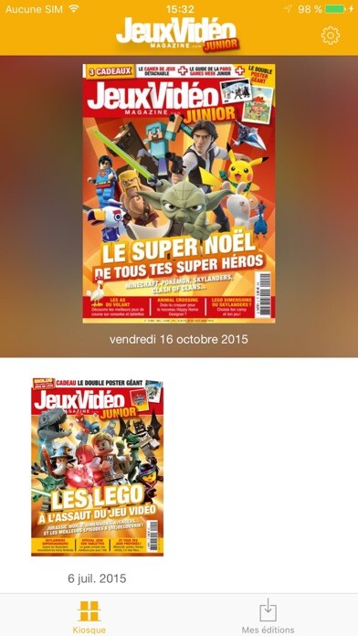 Emulate iPhone app Jeux Vidéo Magazine Junior using MyAndroid Emulate iPhone app Jeux Vidéo Magazine Junior using MyAndroid