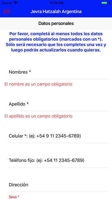 Emulate iPhone app Jevra Hatzalah Argentina using MyAndroid