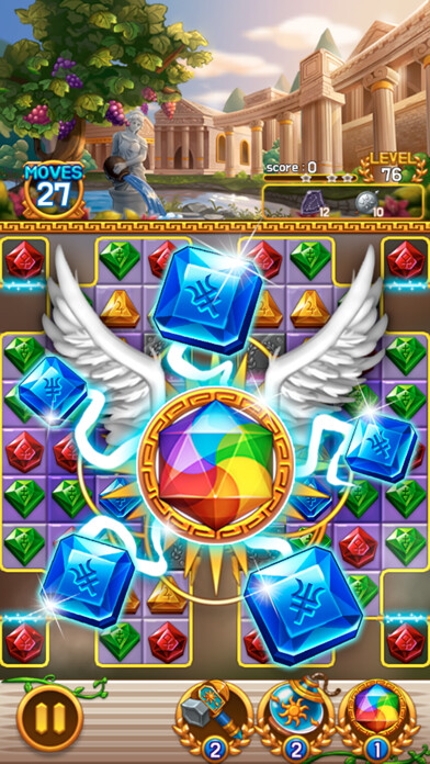 Emulate iPhone app Jewel Athena: Match3 Puzzle using MyAndroid Emulate iPhone app Jewel Athena: Match3 Puzzle using MyAndroid