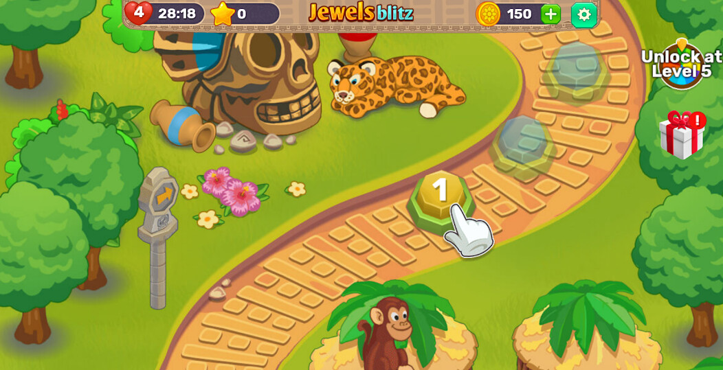 Run android online APK Jewel Blitz Match 4 from MyAndroid or emulate Jewel Blitz Match 4 using MyAndroid