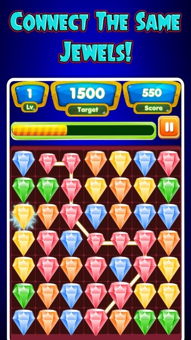 Emulate iPhone app Jewel Charming Star Deluxe - Connect &  Match3 using MyAndroid