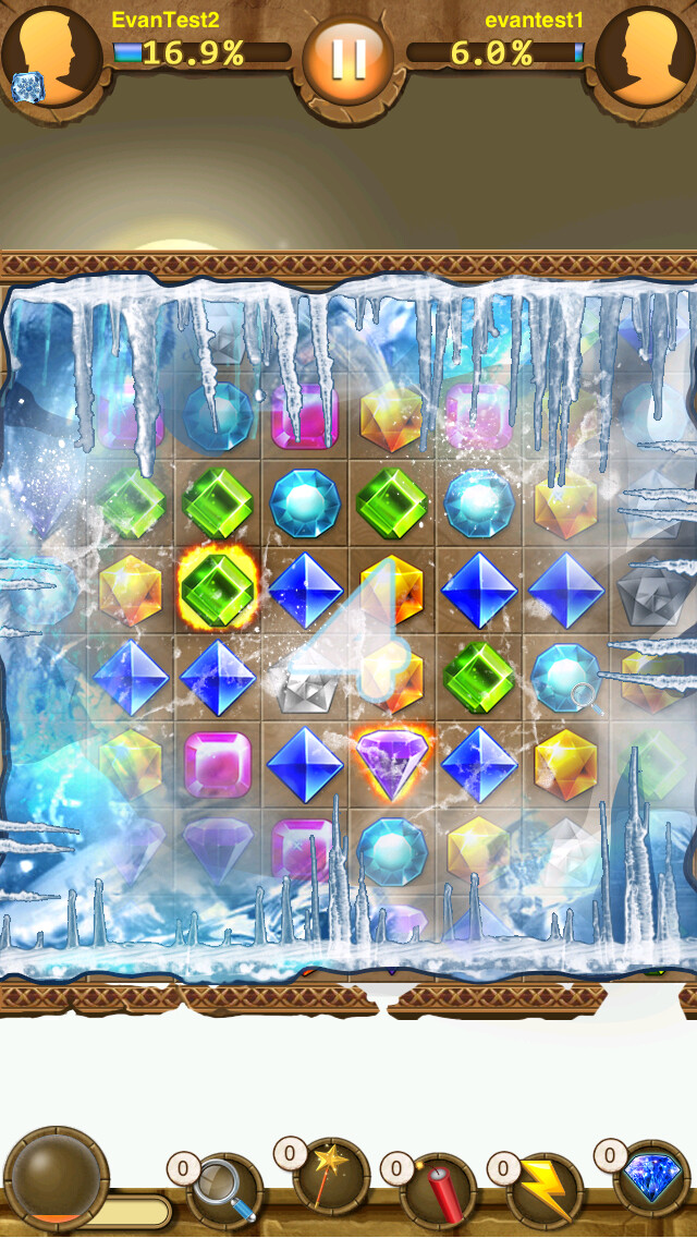 Emulate iPhone app Jewel Hunter - with Buddies using MyAndroid