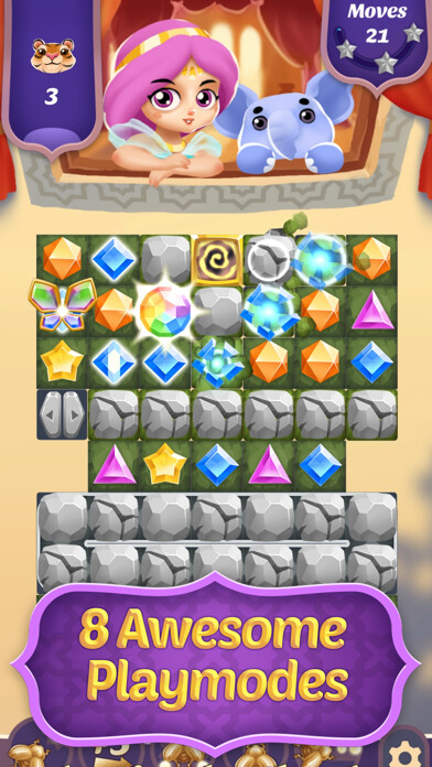Emulate iPhone app Jewel King: Diamond Smash using MyAndroid Emulate iPhone app Jewel King: Diamond Smash using MyAndroid