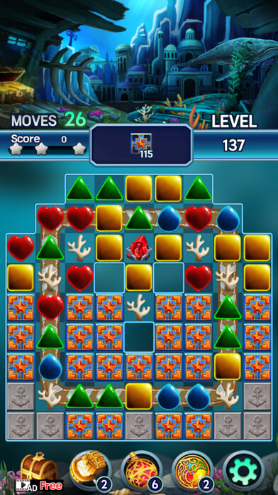 Run android online APK Jewel ocean world from MyAndroid or emulate Jewel ocean world using MyAndroid